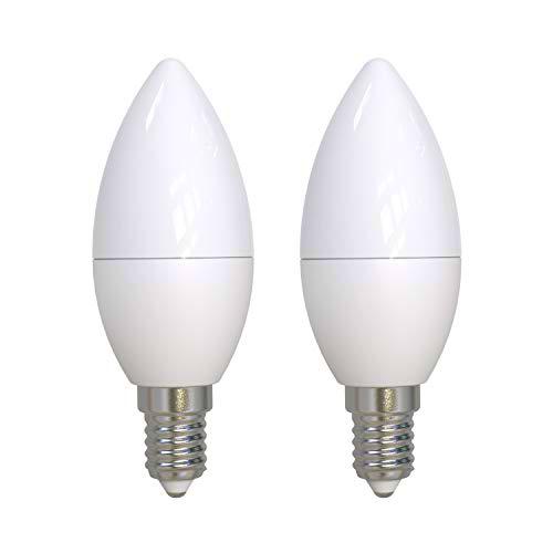 Umi by Amazon - Bombilla vela LED C37 con casquillo Edison de rosca fina E14