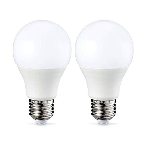 Amazon Basics Bombilla LED Esférica E27, 9W (equivalente a 60W)