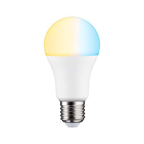 Paulmann Bombilla LED 50123, forma estándar Smart Home Zigbee Tunable White 9 W