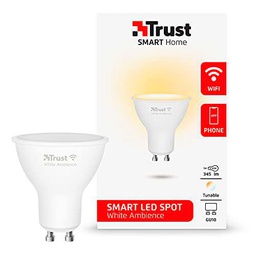 Trust Smart Home - Bombilla LED con luz blanca ambiente GU10