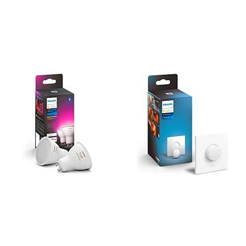 Philips Hue Pack de 2 Bombillas Inteligentes LED GU10