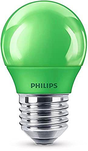 Philips Bombilla LED E27, 3.1 W, verde