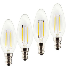 Müller-Licht - 400019 a + +, 7er Juego de Retro de bombilla LED Forma de Vela sustituye a 25 W