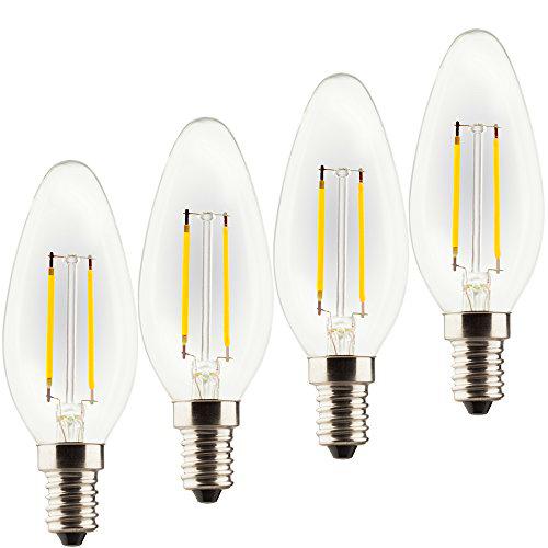 Müller-Licht - 400019 a + +, 7er Juego de Retro de bombilla LED Forma de Vela sustituye a 25 W