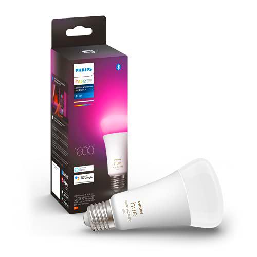 Philips Hue White &amp; Col. Amb. E27 - Bombilla (1100 lm, 100 W)