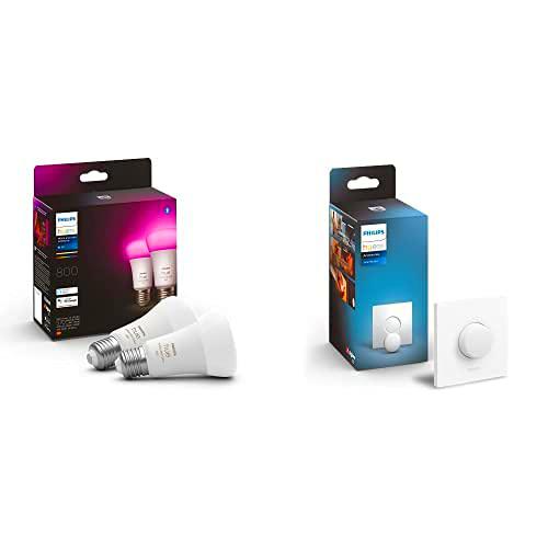 Philips Hue Pack de 2 Bombillas Inteligentes LED E27