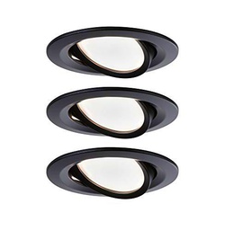 Paulmann 94472 Luminaria LED Nova Coin Set de 3 Red./orientable 3x6,5 W Blanco cálido