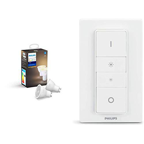 Philips Hue Pack de 2 Bombillas Inteligentes LED GU10