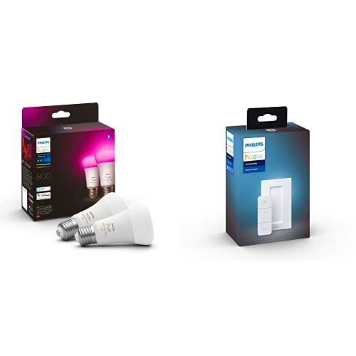 Philips Hue Pack de 2 Bombillas Inteligentes LED E27