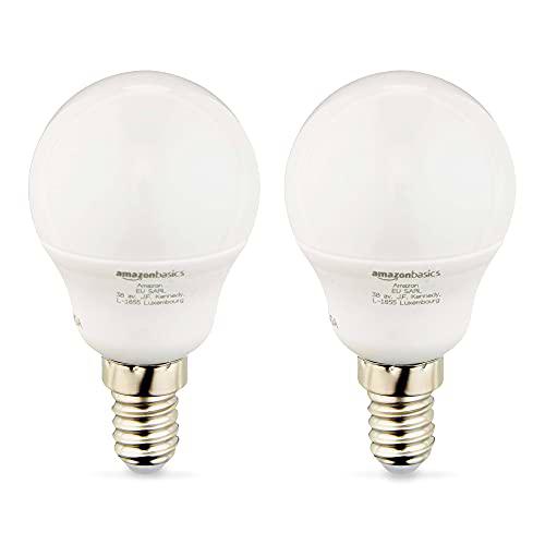 Amazon Basics - Bombilla de bola de golf P43 LED E14