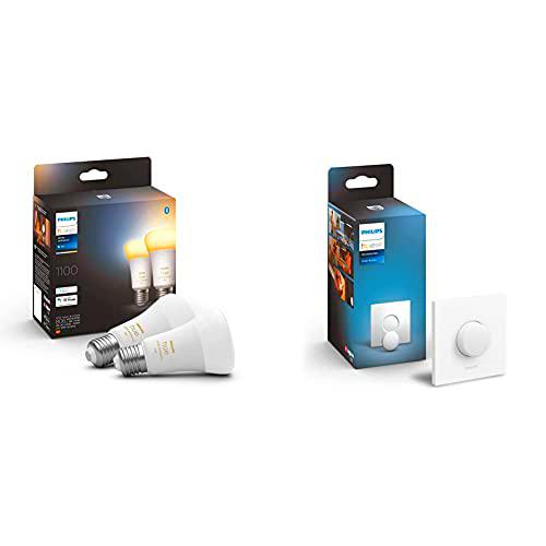 Philips Hue - Bombilla Inteligente, A60 E27, Luz Blanca de Cálida a Fría