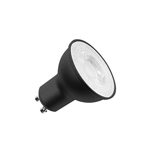 SLV Negro QPAR51 / Bombilla, lámpara, led / GU10 2700 K 6 W 450 LM Regulable 38 Grados