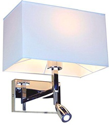 Aluminor AP 5004 aplica y de e-Book LED, Metal/Chintz