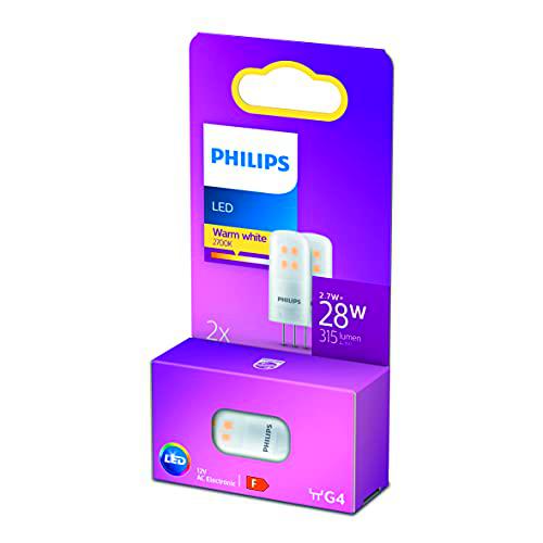 Philips - Bombilla LED 28W G4 luz blanca cálida 12V