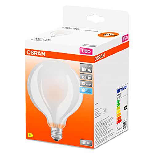 OSRAM LED Star GLOBE95, lámpara LED de filamento mate en forma de globo con 95mm de diámetro