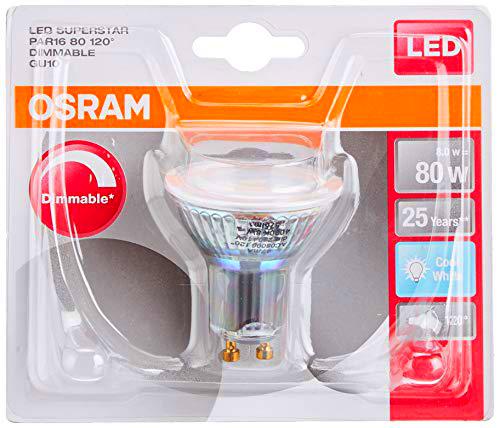 Osram 036925 Bombilla LED GU10, 8 W, Blanco