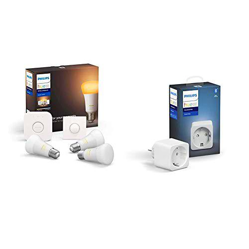 Philips Hue White Ambiance Pack de 3 bombillas LED inteligentes E27