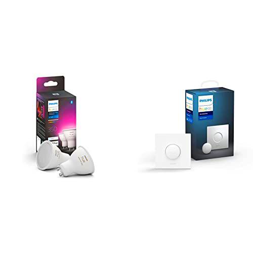 Philips Hue Pack de 2 Bombillas Inteligentes LED GU10