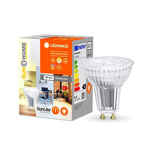 LEDVANCE SUN@HOME Lámpara LED GU10 con 4,9W sustituye a 40 W