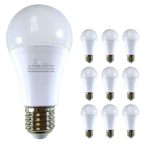 Pack 10x Bombilla LED E27 9W Con Sensor Crepuscular