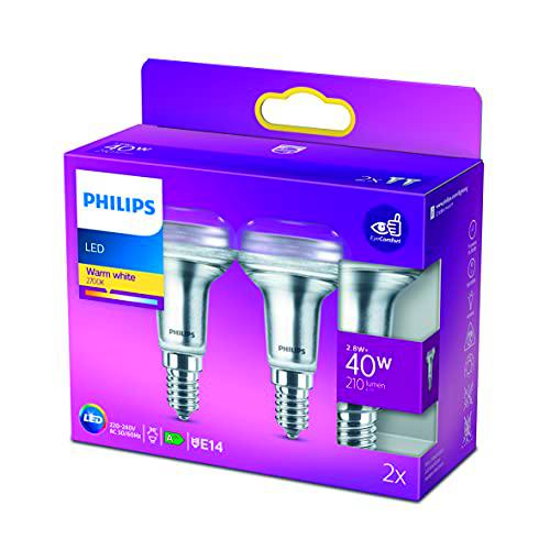 Philips - Bombilla LED Reflectora, 40W, R50 E14, 36 Grados Apertura