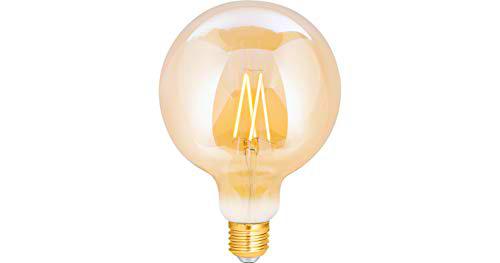 WiZ Smart LED Bombilla Filamento Amber G125 E27 (Smart Home