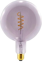 SEGULA Lámpara LED Globo 200 mm Gris Humo Regulable E27