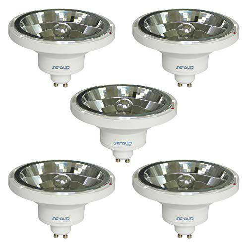 SIGMALED LIGHTING PACK 5 FOCO LED AR111 GU10 14W (=110W halógeno)