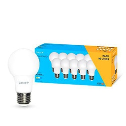 Garza - Pack de 10 Bombillas LED Estándar A60, 5.5W (equivalente a 40W de incandescencia)