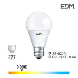 eDM 35387 Bombilla Crepuscular Standard Led, Luz Calida