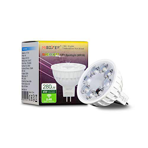 KingLed - Mi-Light 4W Bombilla LED WiFi MR16 RGB+CCT