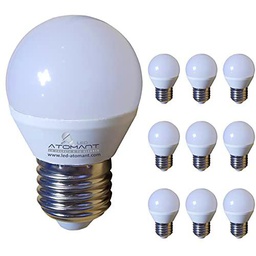 LED ATOMANT, S.L. Pack 10x Bombilla Led G45 7W, Blanco Neutro 4500K