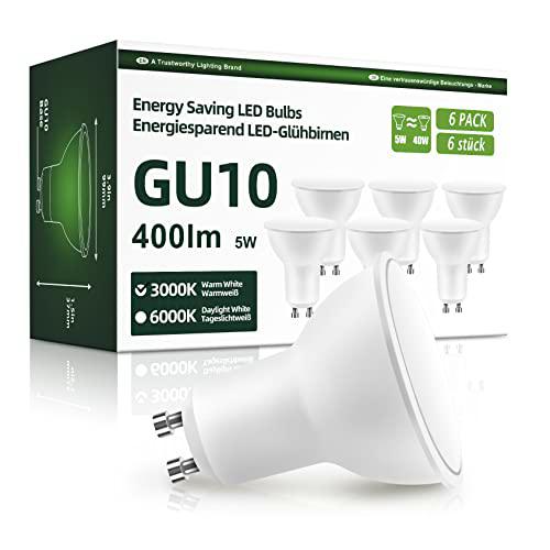 OGADA 5W LED Bombilla, casquillo GU10 Luz Blanca Cálida 3000K