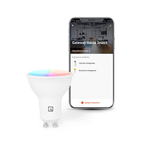 Garza Smart - Bombilla LED Zigbee Dicroica GU10, 4.5W (equivale a 40W de incandescencia)