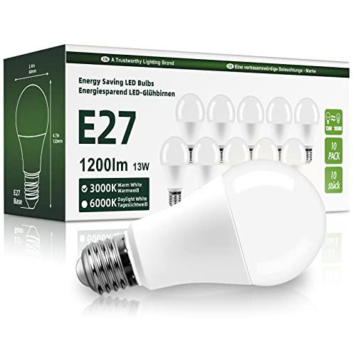 OGADA 13W Bombillas LED, casquillo E27 Luz Blanca Cálida 3000K