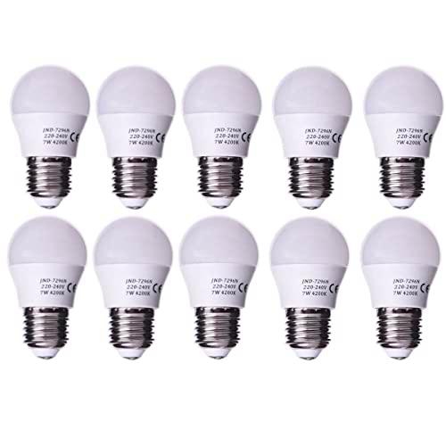 JANDEI - Pack de 10 Bombillas LED Globo G45, Casquillo E27