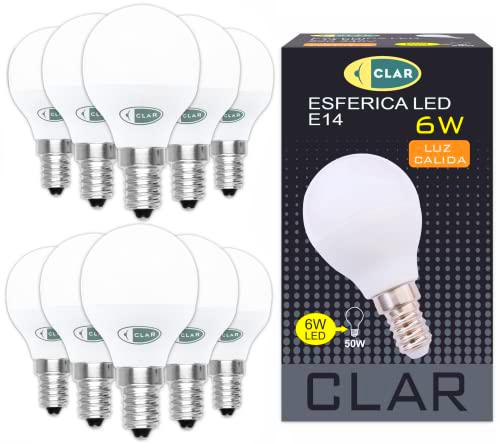 CLAR - Bombilla Led E14 6W, Bombillas Led E14, Bombillas Bajo Consumo