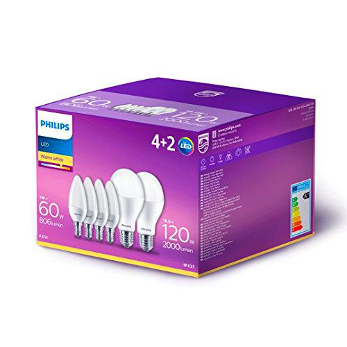 Philips Lighting Box - Juego de 4 bombillas LED (E14