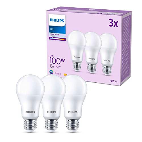 Philips Bombilla LED, Casquillo E27, 13 W, 4000 Kelvins