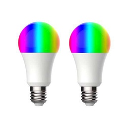 NK Bombilla LED Inteligente - (Pack x2), WiFi 2.4GHz