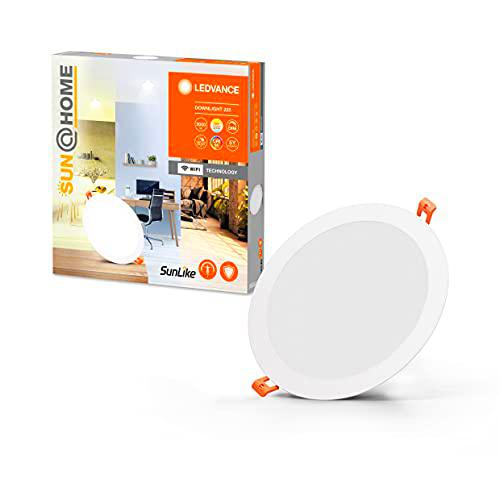 LEDVANCE SUN@HOME WIFI Foco empotrable LED blanco, lámpara LED de espectro completo retráctil