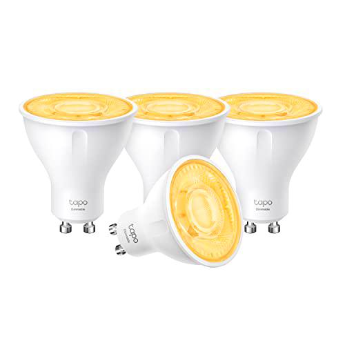 TP- Link Tapo L610(4-PACK) - Bombilla LED Inteligente Regulable GU10,3.5W Ahorro de energía