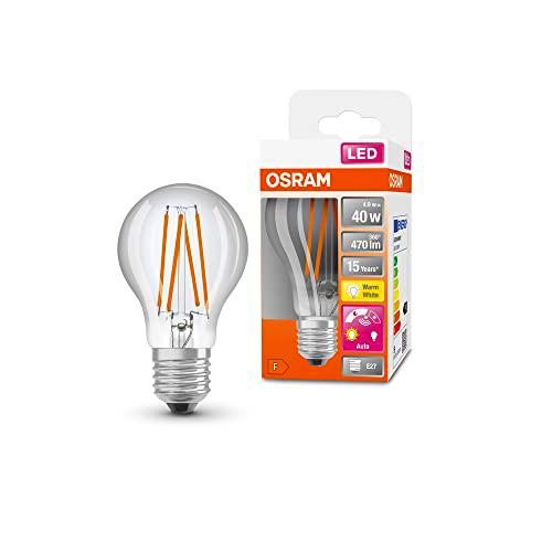 OSRAM Lámpara LED Star+ con sensor de luz diurna, E27 base