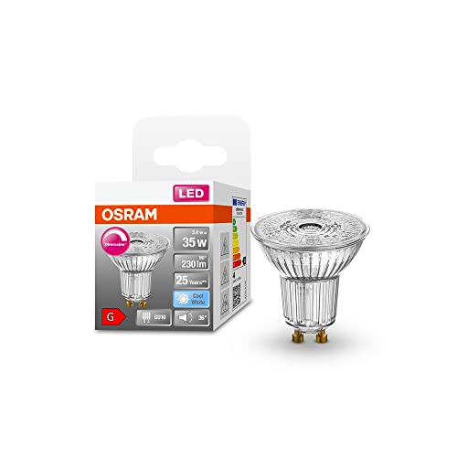 OSRAM Lámpara reflectora Superstar, GU10 base, vidrio transparente