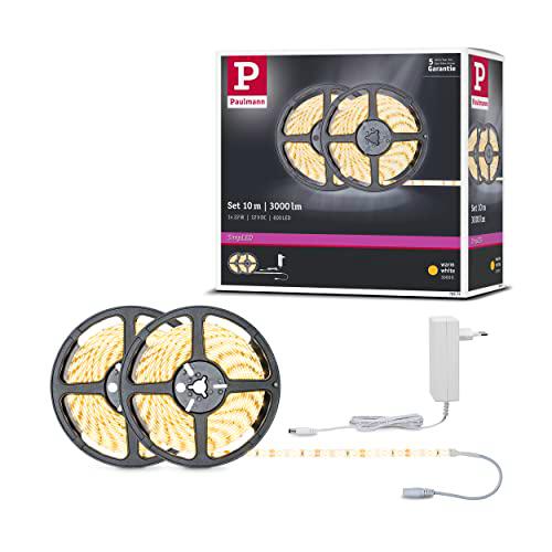 Paulmann 78974 Juego SimpLED 10 m, Strip LED 22 W, Tira 3000 K Blanco cálido