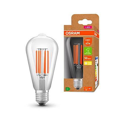 Osram Lámpara LED de ahorro de energía, Filamento Edison