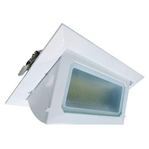 LAES - Foco LED Rectangular Basculante, 40 watts, Blanco