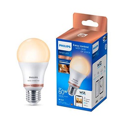 BOMBILLA LED STANDARD E27 8W 2.700K-6.500K 806lm WIFI PHILIPS WIZ