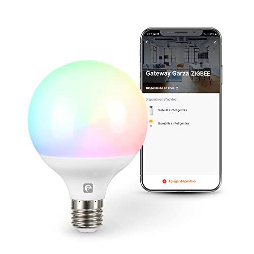 Garza Smart - Bombilla LED Zigbee Globo G95, 11W (equivale a 75W de incandescencia)