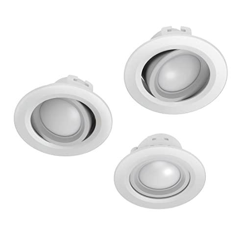 Hama Foco LED WiFi de 5 W, 3 unidades, (LED empotrable funciona sin concentrador